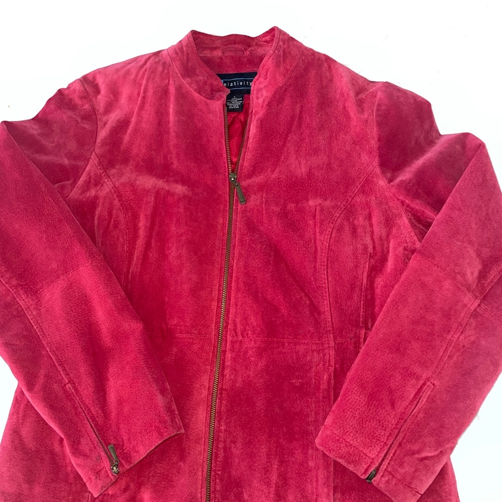 Relativity Cherry Suede Jacket